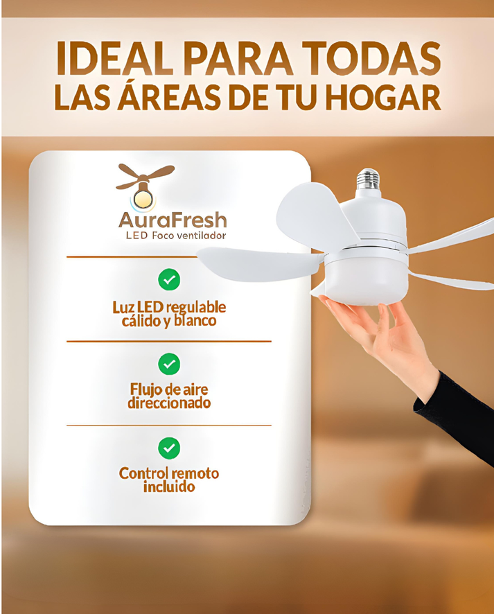 Ventilador con Foco 40watt 2 en 1 - Airfy™