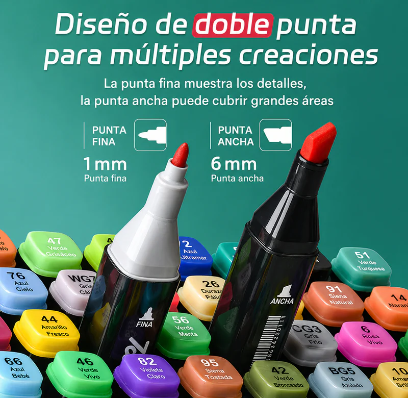 Marcadores Plumones 60 unidades