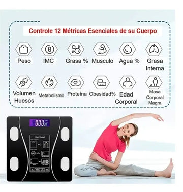 Digital body scale with Bluetooth