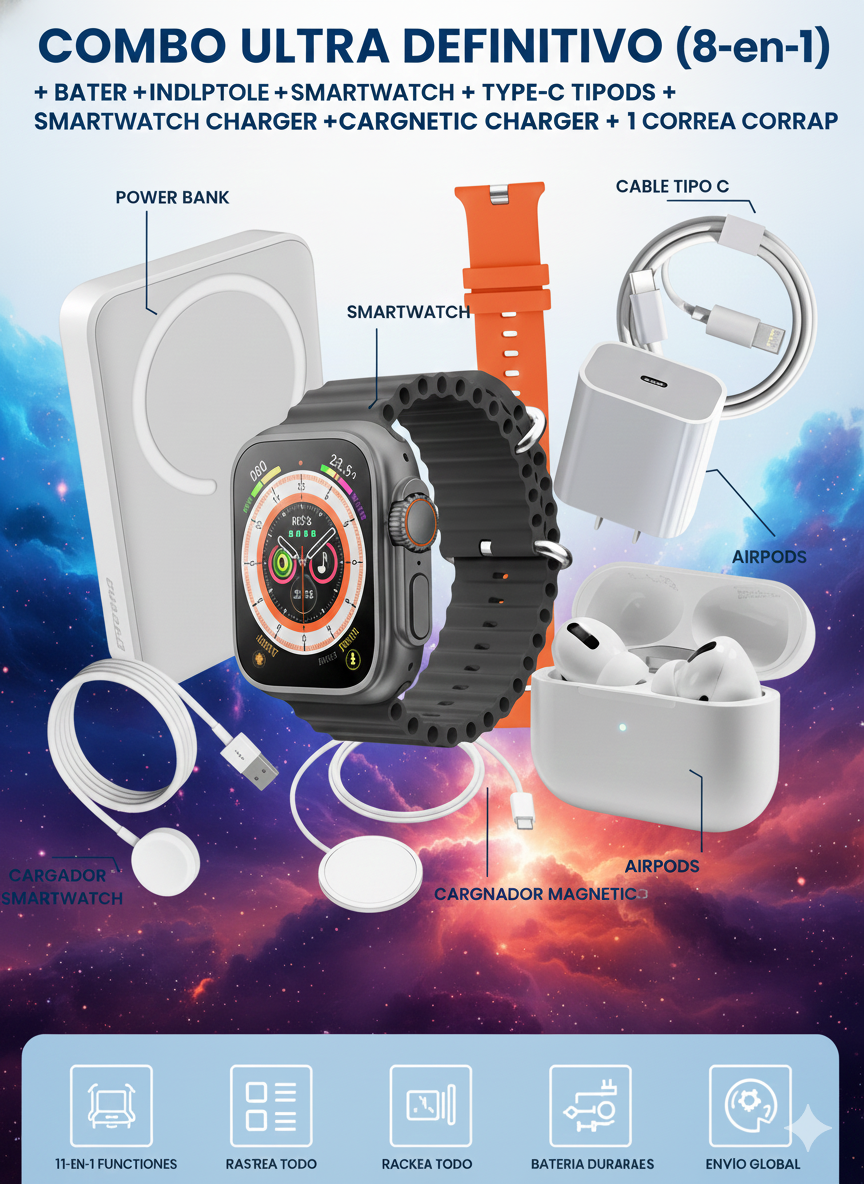 OFERTA SMARTWATCH PRO 8 EN 1