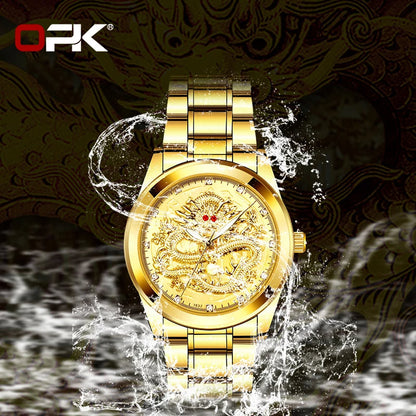 Jinlong Gold Dragon Quartz Watch