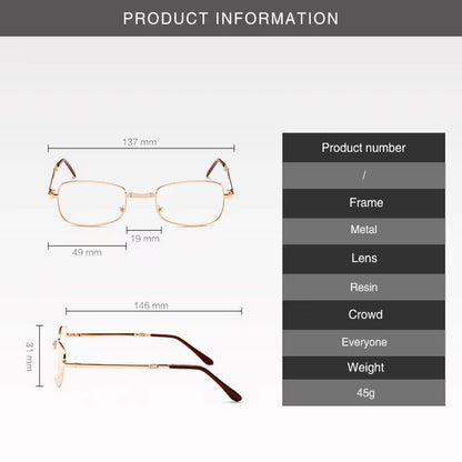 Folding bifocal reading glasses