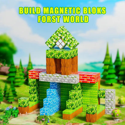 Bloques magnéticos Minecraft 100 piezas