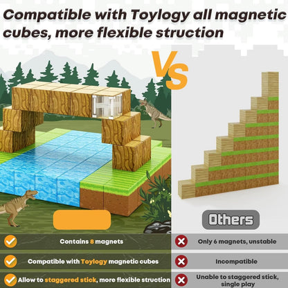 Bloques magnéticos Minecraft 100 piezas