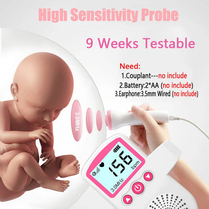 Portable Fetal Doppler - Heartbeat Emitter
