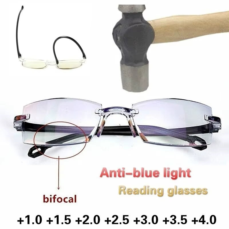 GAFAS BIFOCALES TRANSPARENTES DE PLÁSTICO TR90 2x1