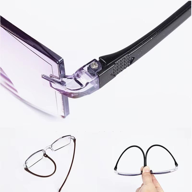 GAFAS BIFOCALES TRANSPARENTES DE PLÁSTICO TR90 2x1