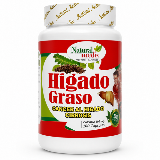 Suplemento natural Higado Graso 100capsulas - Natural Medix™️