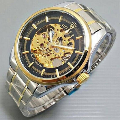 🕰️ ROLEX AUTOMÁTICO SKELTON EDICIÓN PLATEADA