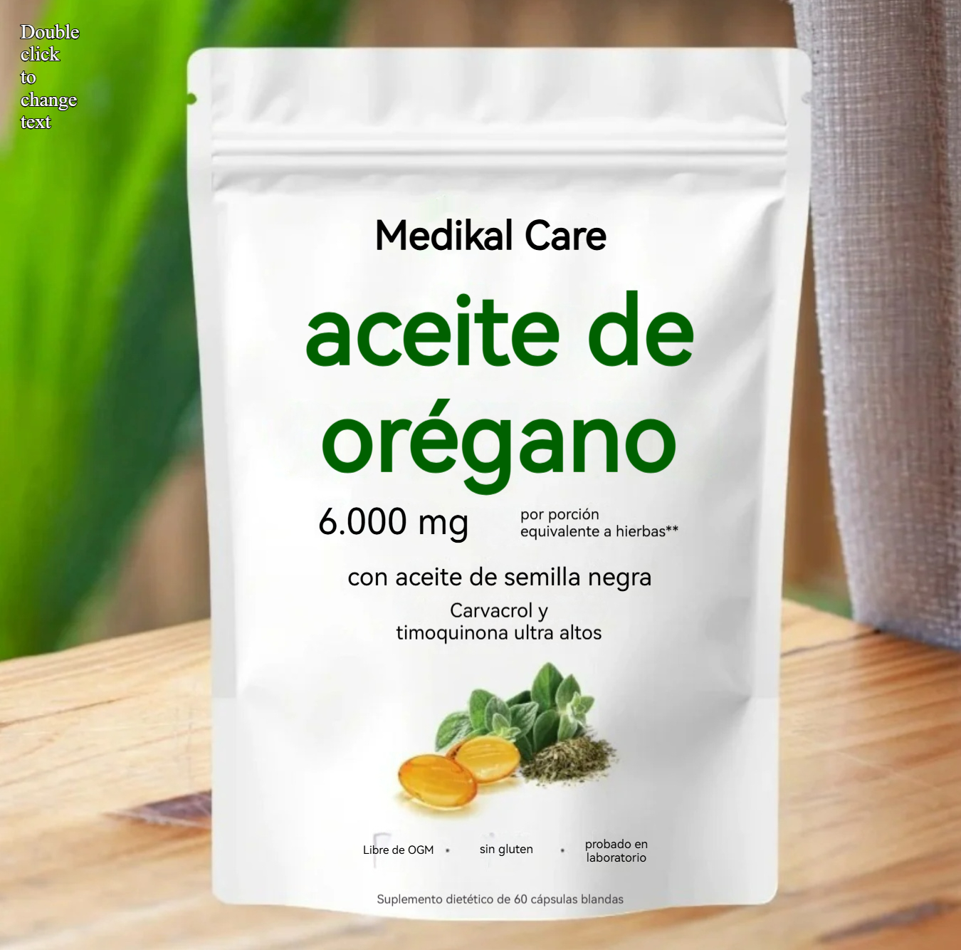 Natural Oregano Oil + Black Seed Capsules 180 capsules