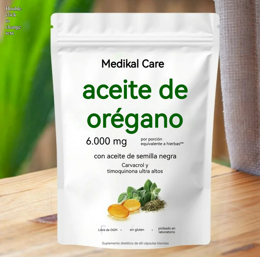 Natural Oregano Oil + Black Seed Capsules 180 capsules