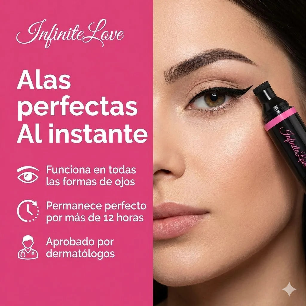 2-in-1 Eyeliner + Winged Stamp | InfiniteEyeliner™ Long Lasting