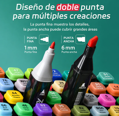 Marcadores Plumones 60 unidades