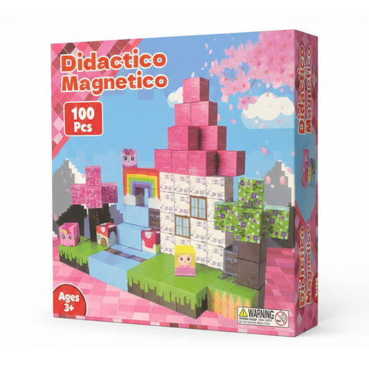 Bloques magnéticos Minecraft 100 piezas